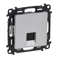 Розетка компьютерная Legrand Valena Life DIY RJ45 1-ая 5 кат UTP алюминий