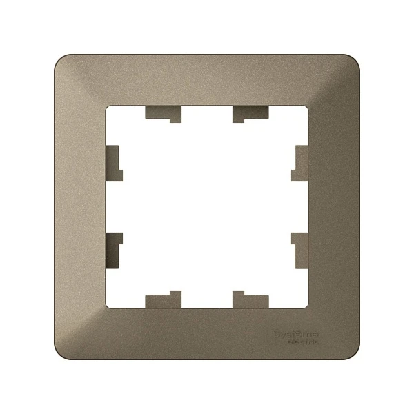 Systeme Electric AtlasDesign Air Шампань/дымчатый черный Рамка 1-ая