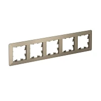 Systeme Electric AtlasDesign Air Шампань/дымчатый черный Рамка 5-ая