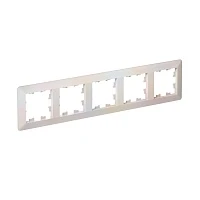 Systeme Electric AtlasDesign Air Жемчуг/дымчатый белый Рамка 5-ая