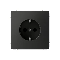 Systeme Electric ArtGallery Базальт Розетка с заземлением со шторками, 16А, механизм