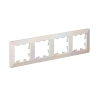 Systeme Electric AtlasDesign Air Жемчуг/дымчатый белый Рамка 4-ая