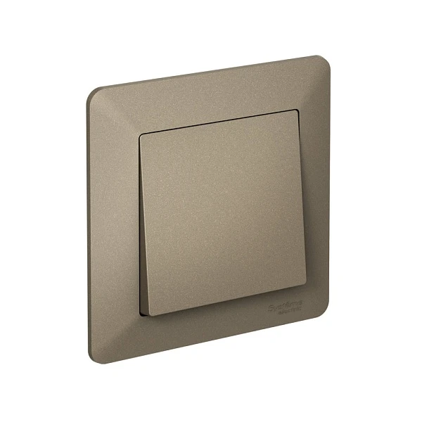 Systeme Electric AtlasDesign Air Шампань/дымчатый черный Рамка 1-ая