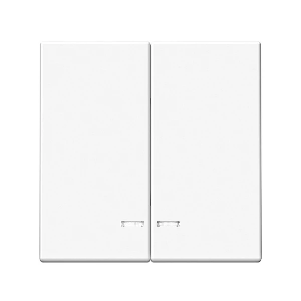 Systeme Electric ArtGallery Белый Выключатель 2-клавишный с подсветкой, сх.5а, 10АХ, механизм