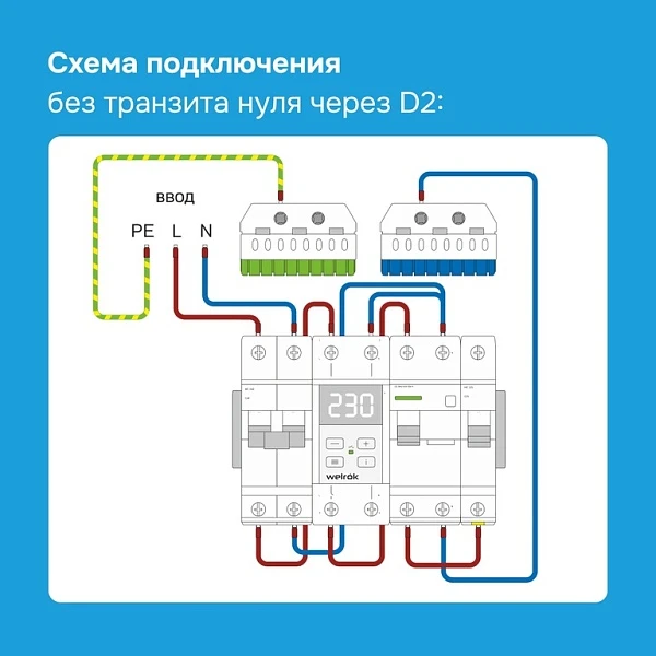 Werlok (Rbuz) Реле напряжения D2-63А
