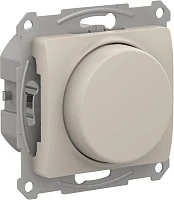 Светорегулятор Schneider Electric Glossa Молочный поворотно-нажимной, 315Вт, механизм