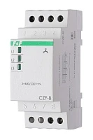 Реле контроля фаз F&F CZF-B автомат защиты электродвигателей асимм. 55В, 2A, 230B, 1NO 