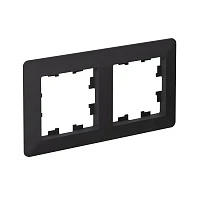 Systeme Electric AtlasDesign Air Карбон/дымчатый черный Рамка 2-ая