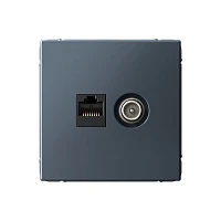 Systeme Electric ArtGallery Грифель Розетка двойная ТВ + компьютерная RJ45, кат. 5Е