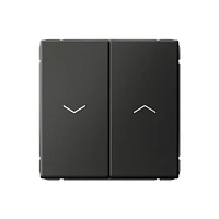 Systeme Electric ArtGallery Базальт Выключатель 2-клавишный для жалюзи, 2х сх.4, 10А, механизм