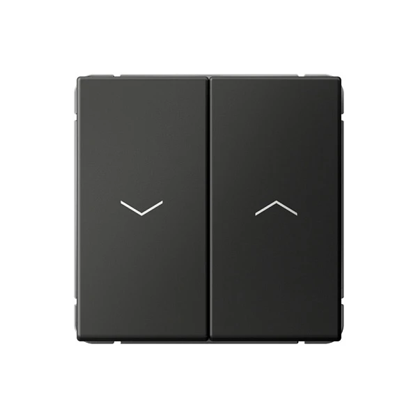 Systeme Electric ArtGallery Базальт Выключатель 2-клавишный для жалюзи, 2х сх.4, 10А, механизм