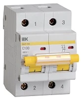 Автоматический выключатель IEK ВА 47-100 2Р 100А 10 кА С