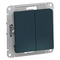 Переключатель проходной Schneider Electric AtlasDesign Изумруд двухкл 2-кл сх.6, 10АХ, механизм