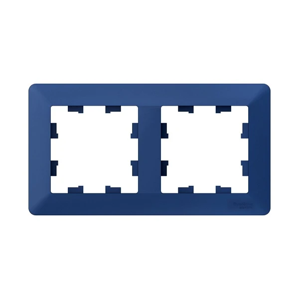 Systeme Electric AtlasDesign Air Аквамарин/дымчатый черный Рамка 2-ая