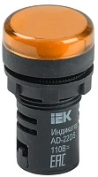 IEK Лампа AD22DS(LED)матрица d22мм желтый 230В
