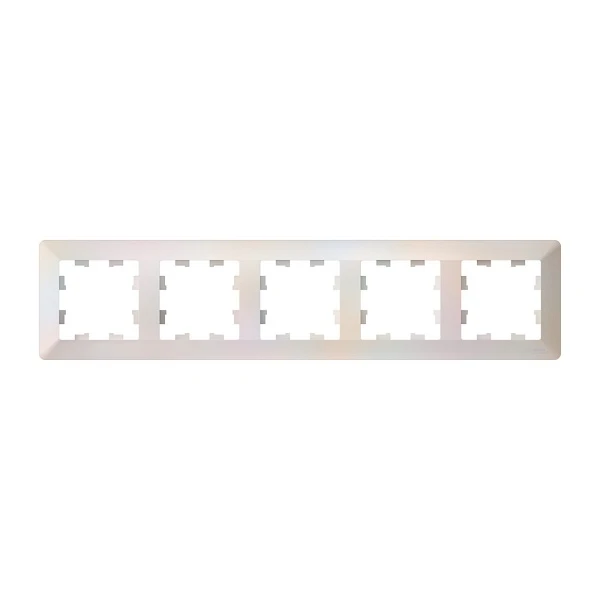 Systeme Electric AtlasDesign Air Жемчуг/дымчатый белый Рамка 5-ая