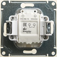 Выключатель Schneider Electric Glossa Перламутр 1-кл с подсветкой сх.1а, 10AX