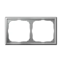 Systeme Electric ArtGallery Алюминий Рамка 2-ая, универсальная