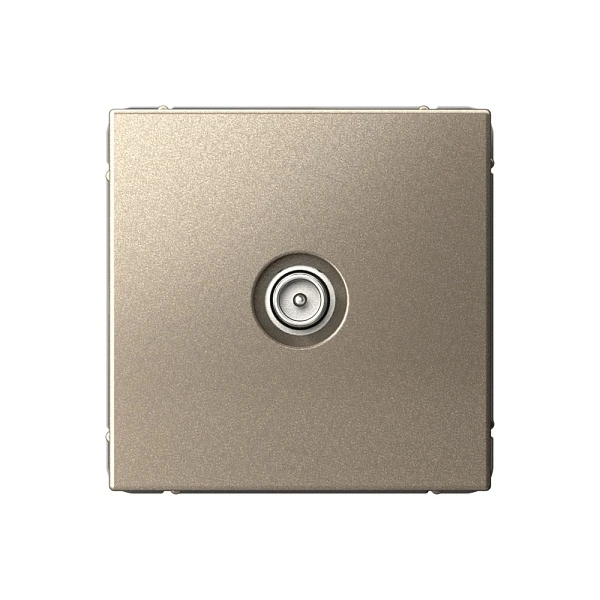 Systeme Electric ArtGallery Шампань TV Розетка проходная 4DB, механизм