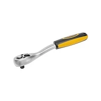 KRANZ Ключ-трещотка для торцовых головок 1/4, СrV, 72 зубца