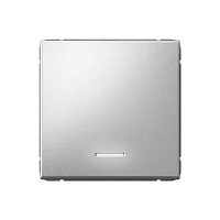 Systeme Electric ArtGallery Алюминий Выключатель 1-клавишный с подсветкой, сх.1а, 10АХ, механизм