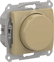 Светорегулятор Schneider Electric Glossa Титан поворотно-нажимной, 315Вт, механизм