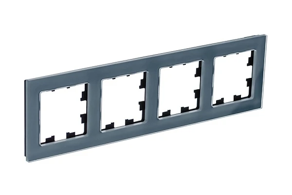 Systeme Electric AtlasDesign Nature Натуральное стекло Грифель Рамка 4-ая