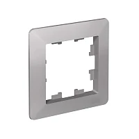 Systeme Electric AtlasDesign Air Алюминий/дымчатый черный Рамка 1-ая