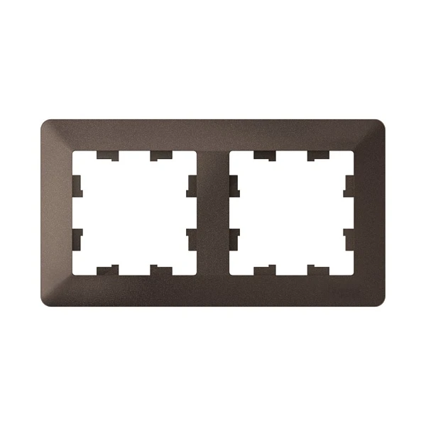 Systeme Electric AtlasDesign Air Мокко/дымчатый черный Рамка 2-ая