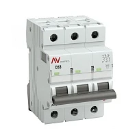 EKF Averes AV-6  Автоматический выключатель  (С) 3P 63А 6kA