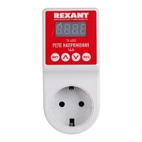Реле напряжения «вилка-розетка» c дисплеем 16А Rexant